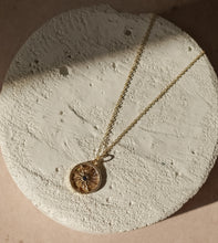 Load image into Gallery viewer, Abalone Sun Charm Necklace
