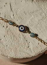 Load image into Gallery viewer, Tri-Evil Eye Bracelet