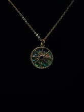 Load image into Gallery viewer, Abalone Sun Charm Necklace