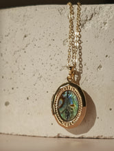 Load image into Gallery viewer, Abalone Oval Picture Locket Necklace
