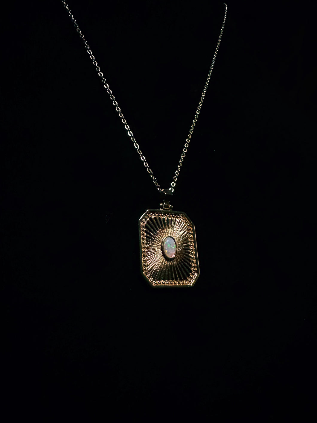 Opal Sunburst Octagon