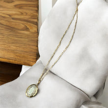 Load image into Gallery viewer, Abalone Oval Picture Locket Necklace
