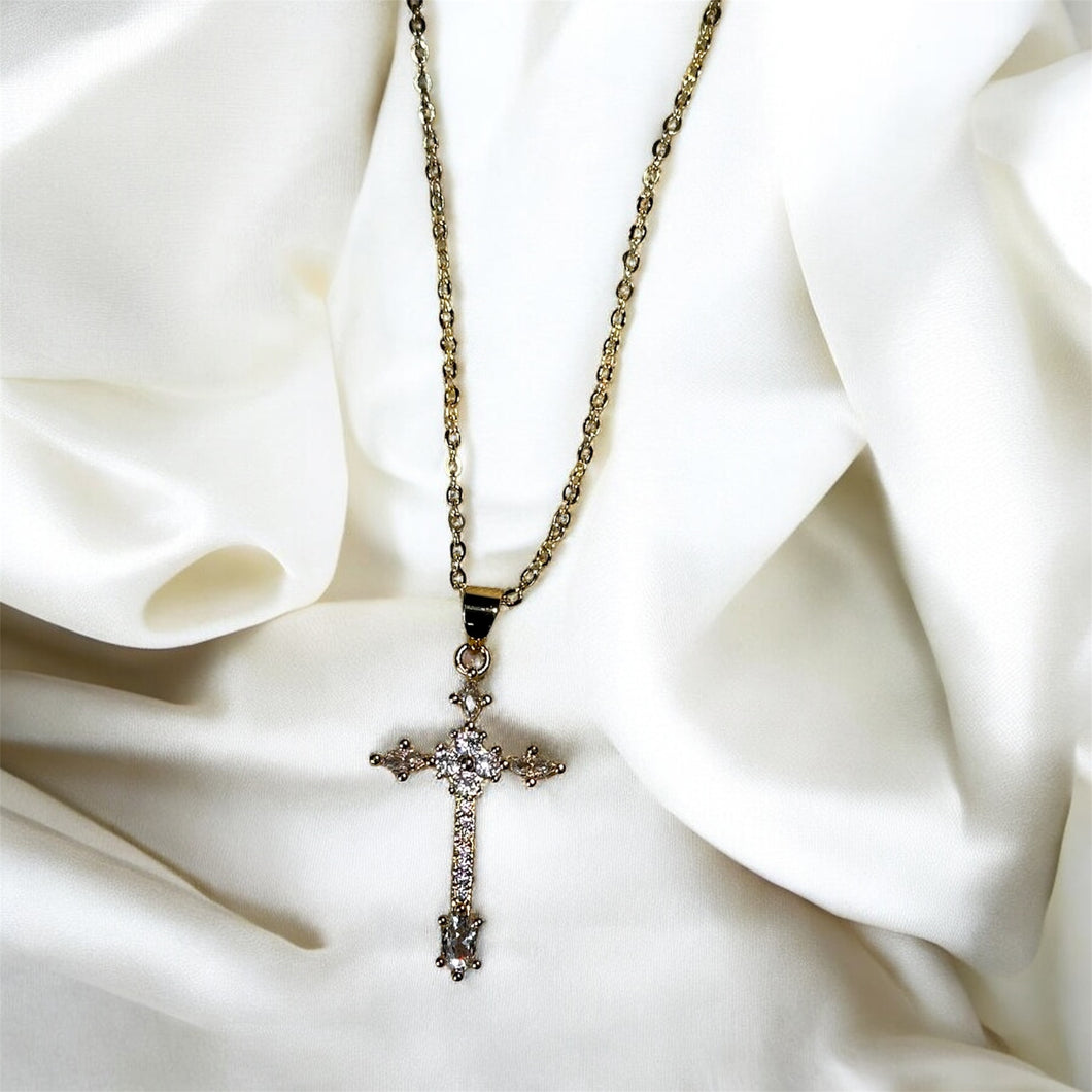 Marquise Cross Necklace