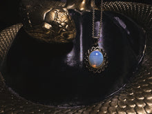 Load image into Gallery viewer, Rainbow Moonstone 24k Gold Filled Charm

