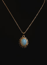 Load image into Gallery viewer, Rainbow Moonstone 24k Gold Filled Charm
