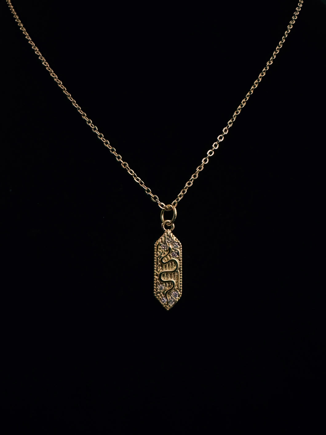 Serpent Charm Necklace