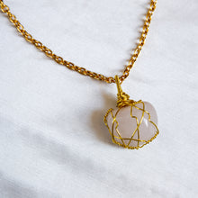 Load image into Gallery viewer, Milky Quartz Statement Piece Necklace
