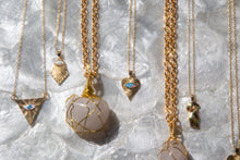Load image into Gallery viewer, Milky Quartz Statement Piece Necklace
